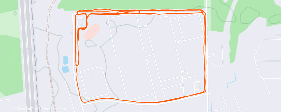 Map of the activity, Вечерний забег