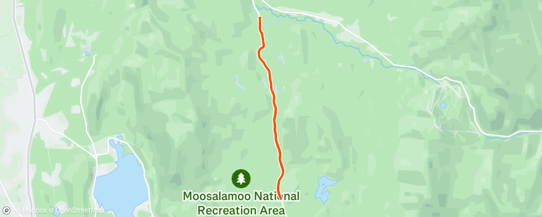 Map of the activity, Afternoon Trail Run