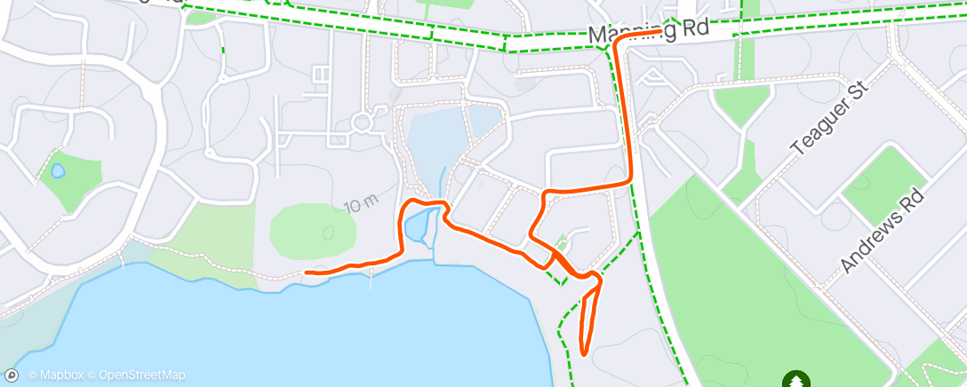 Map of the activity, Walking the Bear