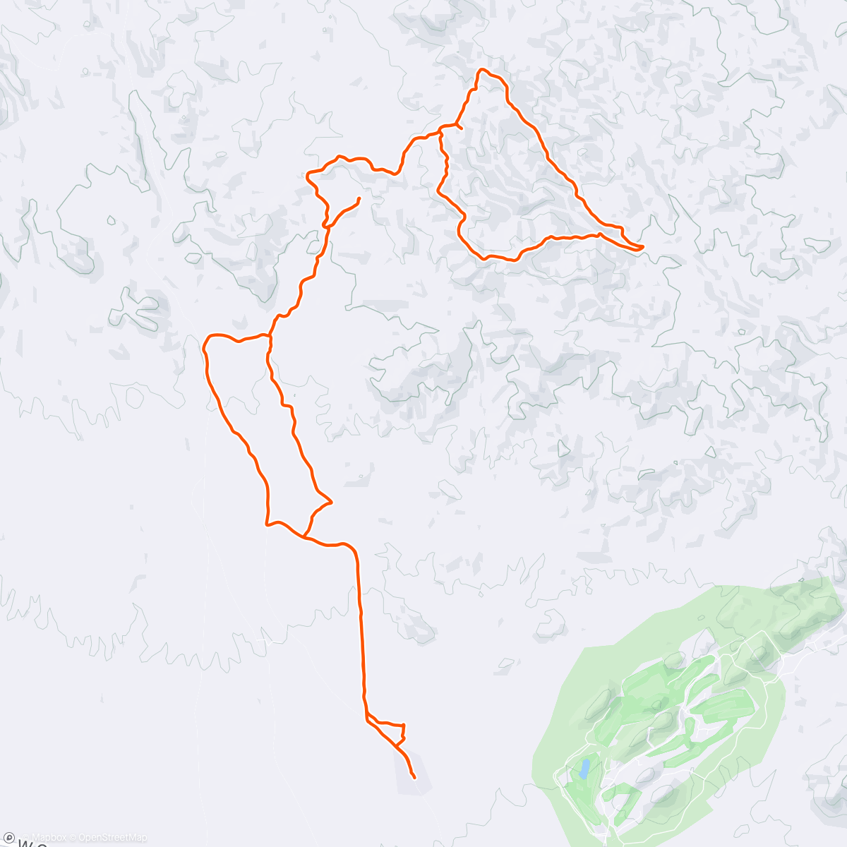 Map of the activity, Back in the Saddle.