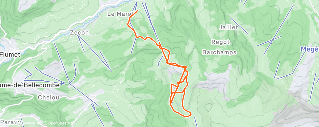 Map of the activity, Morning Workout