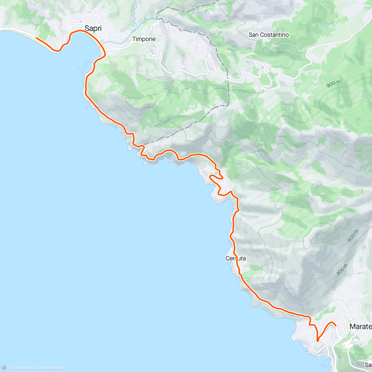 Map of the activity, ROUVY - Maratea | Italy