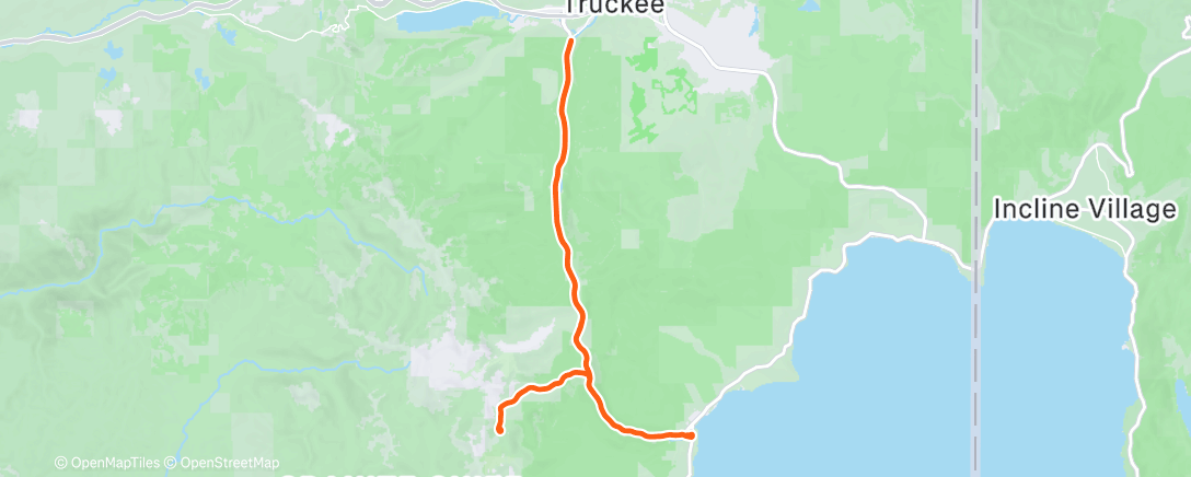 Map of the activity, Gravel TT