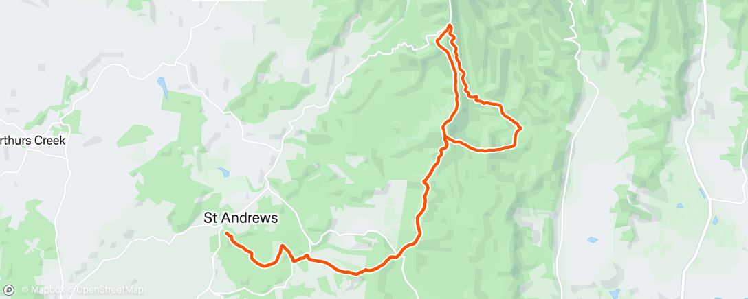 Map of the activity, First 3hrs were tough