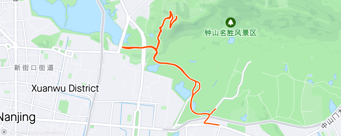 Карта физической активности (午间骑行)