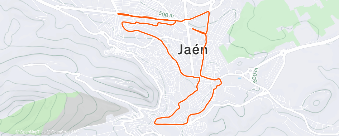 Map of the activity, 🏃🏼‍♀️ Noche de San Antón - Jaén - XLIII Carrera Urbana Internacional 🔥