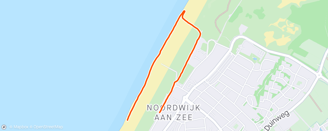 Map of the activity, Noordwijk Beach