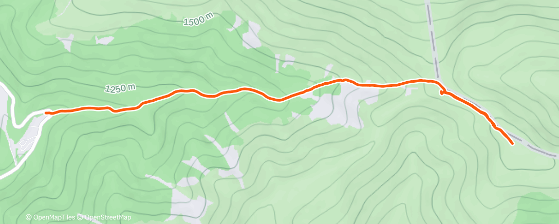 Map of the activity, Lunch Hike