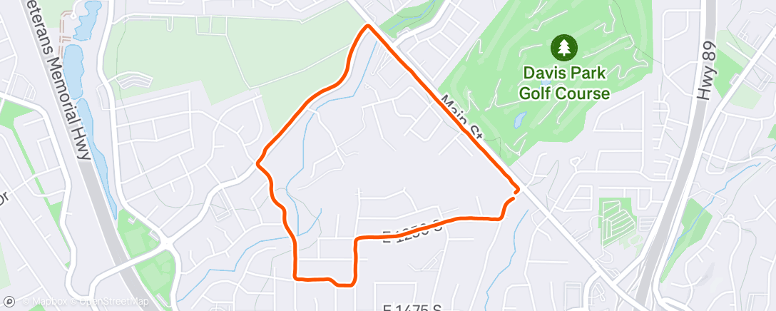 Map of the activity, Run #2