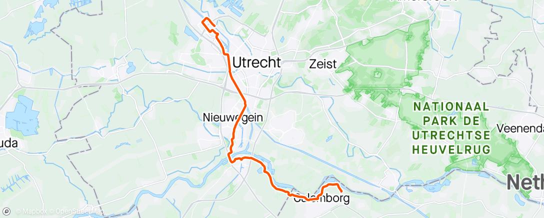 Map of the activity, Morning Ride