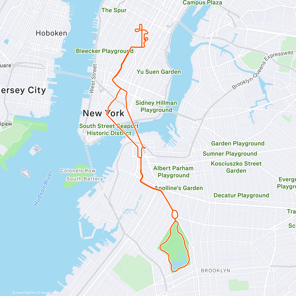 Map of the activity, Zwift - BASE DE 2 A 10 SEMANA on Green to Screen in New York