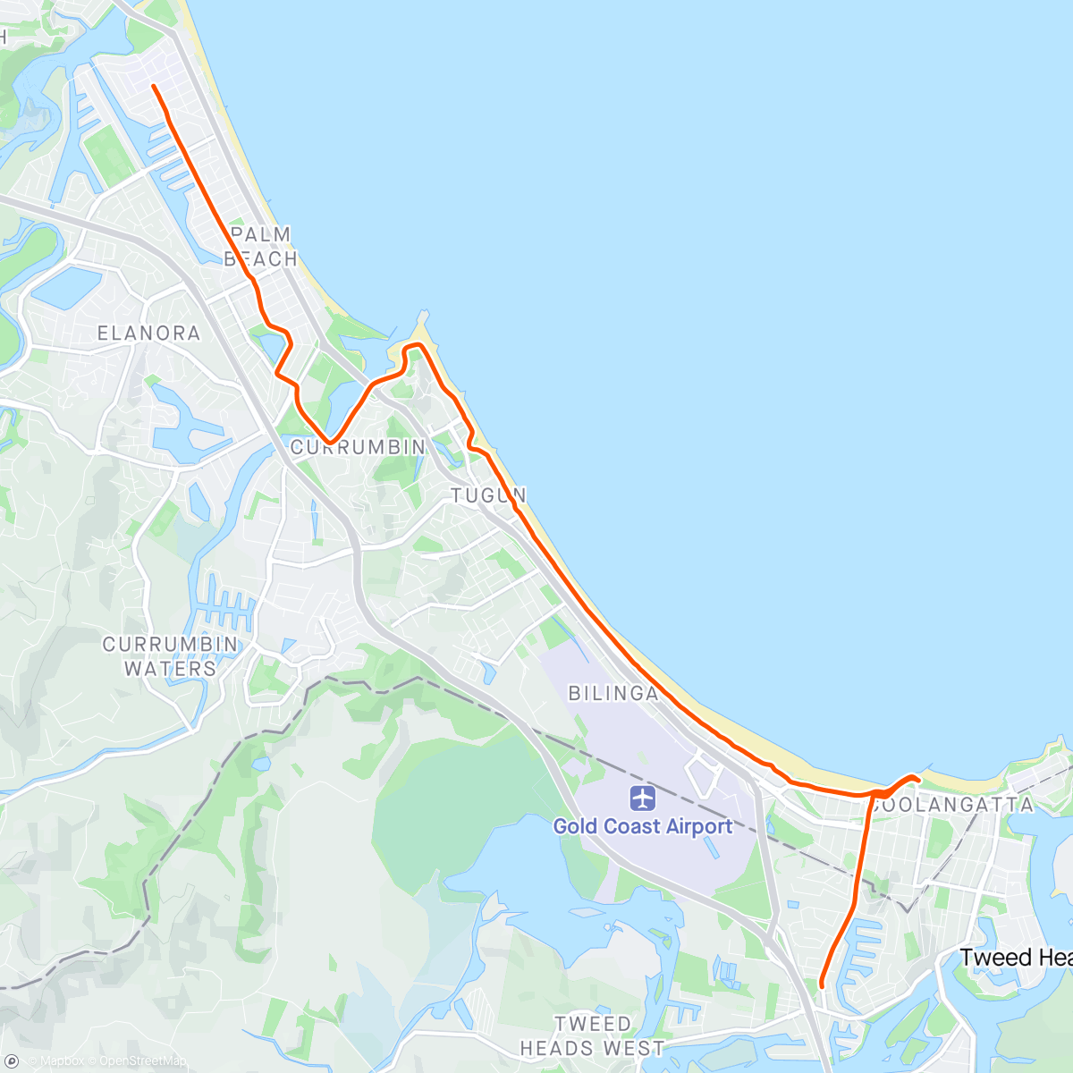 Map of the activity, Morning Ride to Work