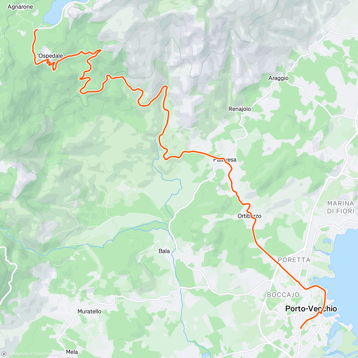 Map of the activity, Pique Nique à l'Ospedale 🧺