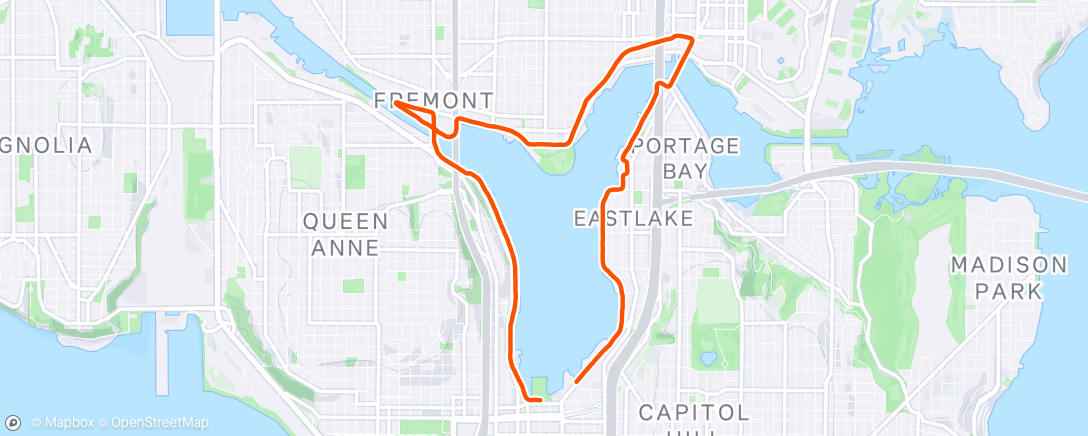 Map of the activity, Lunch Run