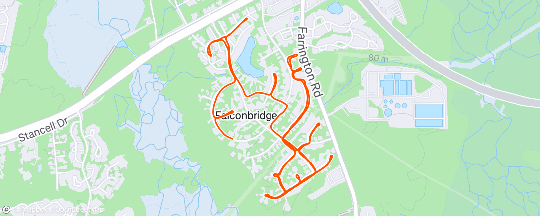 Map of the activity, Astrid nap prep ride