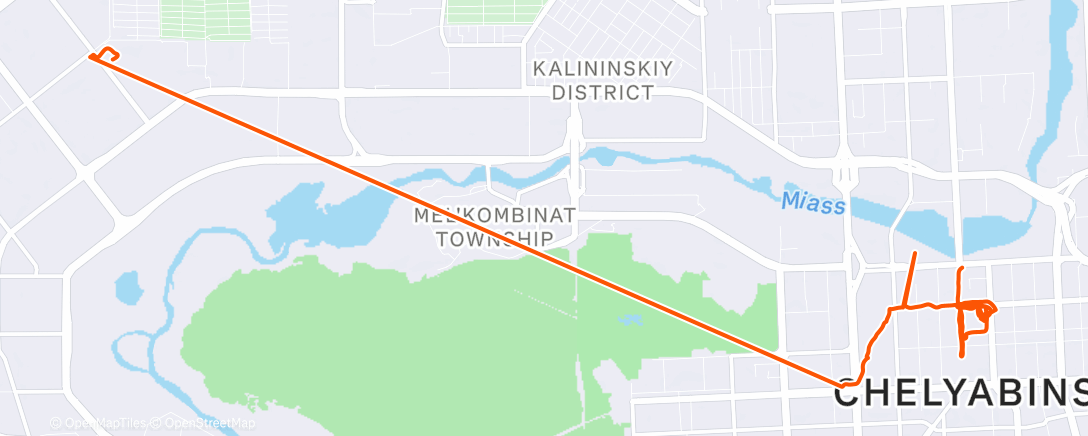 Карта физической активности (Morning Run)