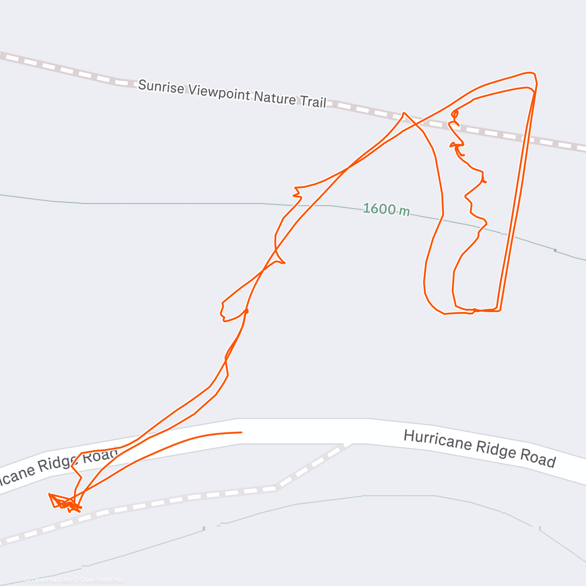 Map of the activity, Family Ski