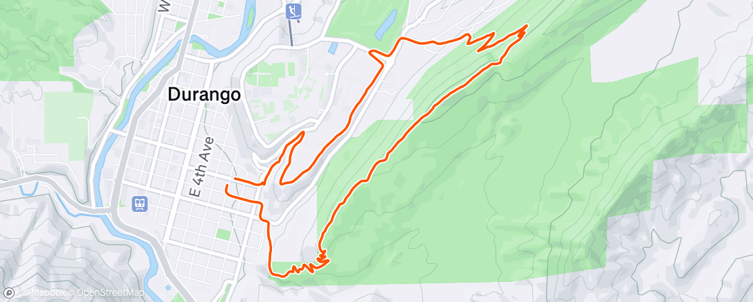 Map of the activity, 28# ridge ruck