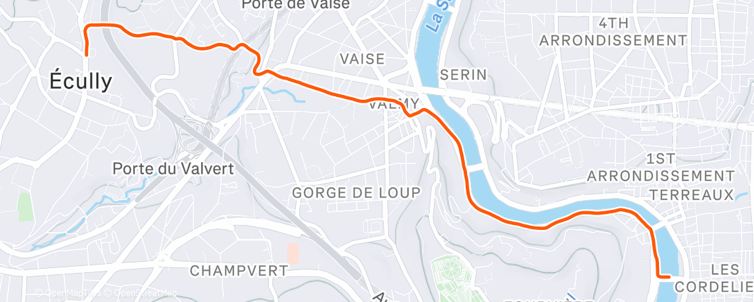 Map of the activity, Afterwork