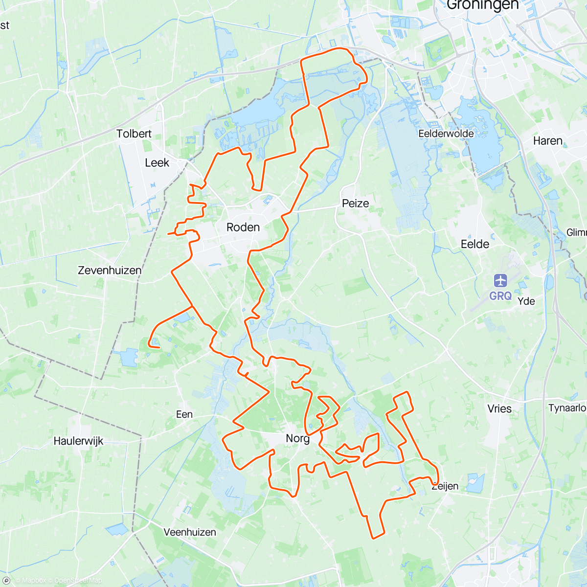 Mapa de la actividad, I ❤️ Drenthe