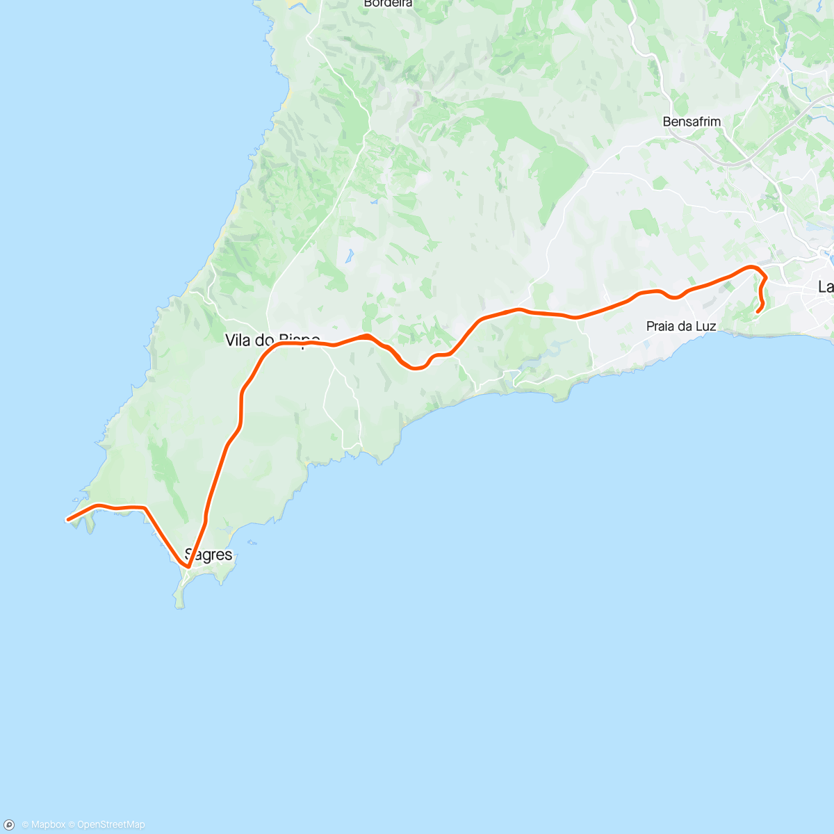 Kaart van de activiteit “Ride to Cape, new cycle path Sarges to Cape… brilliant”