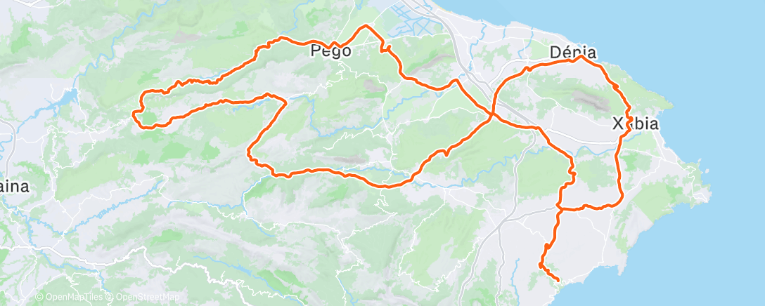 Mapa da atividade, Morning Ride