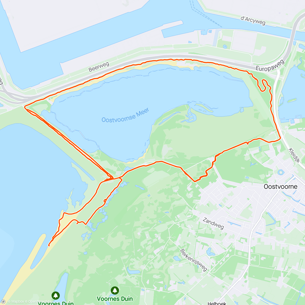 Map of the activity, Oostvoorne revisit
