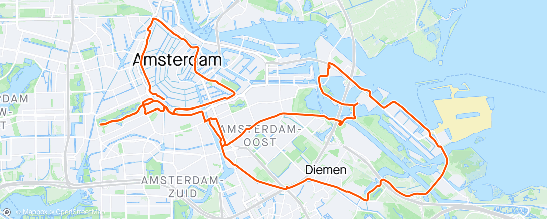Map of the activity, Amsterdam & around