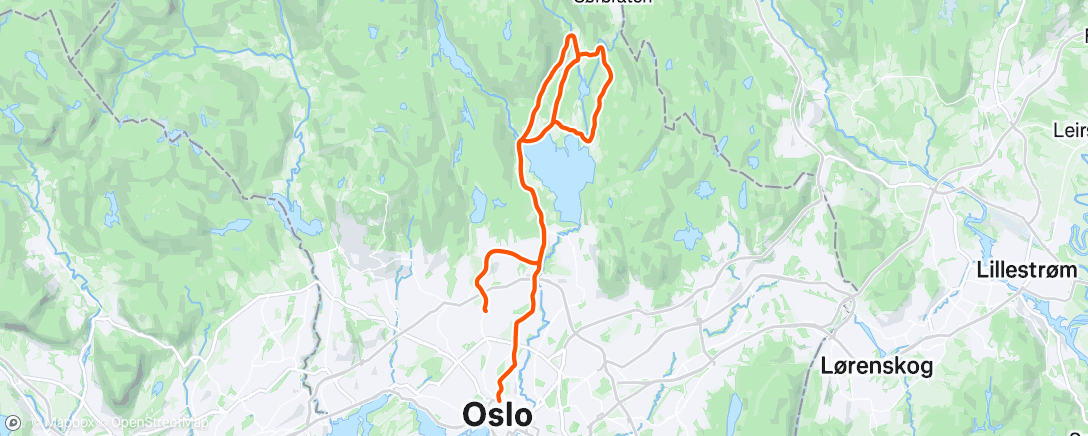 Map of the activity, Pizzaride med Vind 🥰
