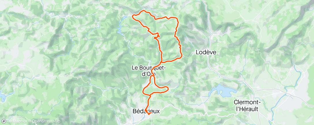 Mapa da atividade, Sortie vélo le midi
