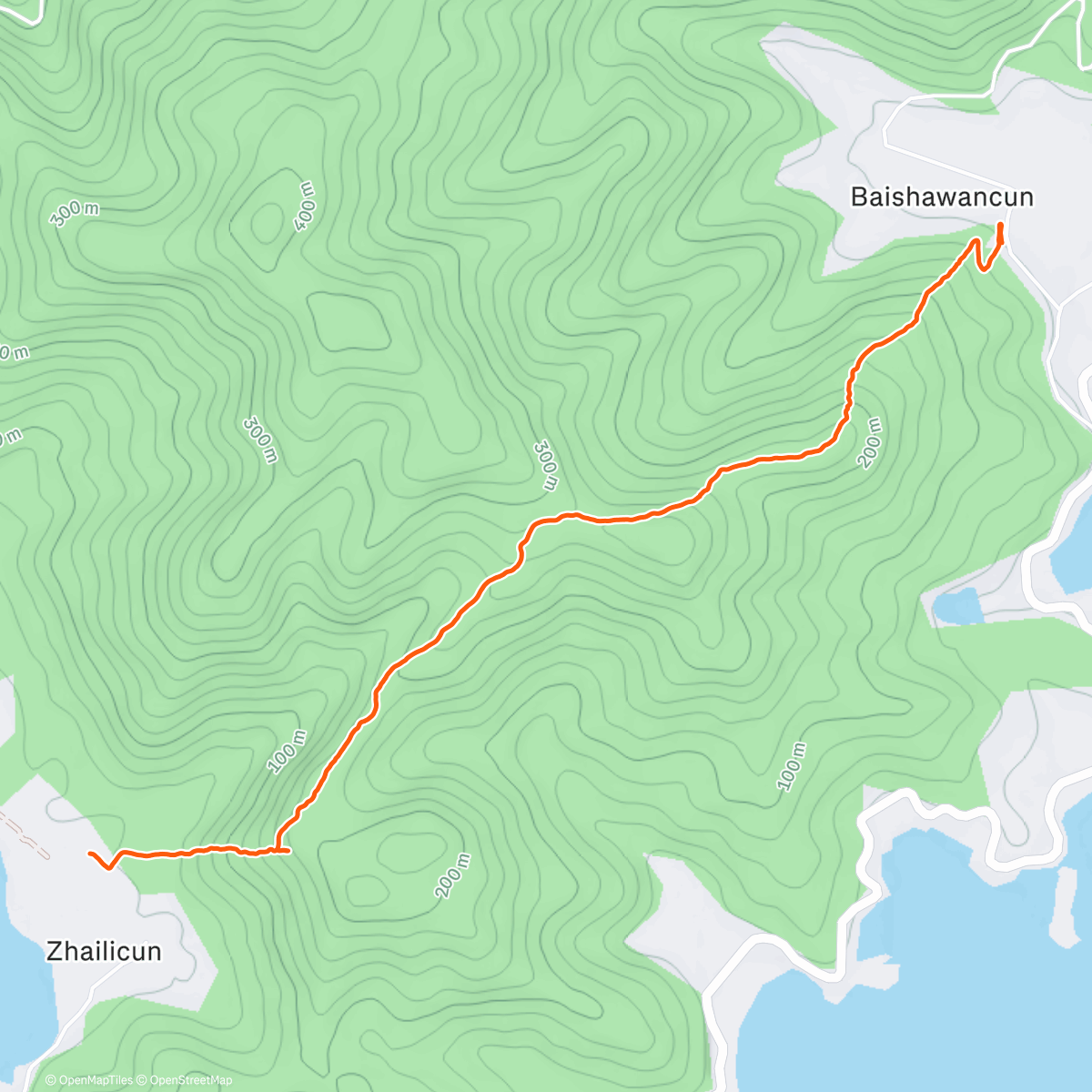 Карта физической активности (Solo Trail Run)