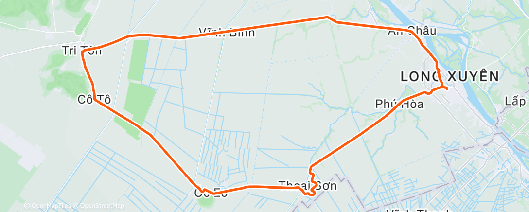 Карта физической активности (Morning Ride)