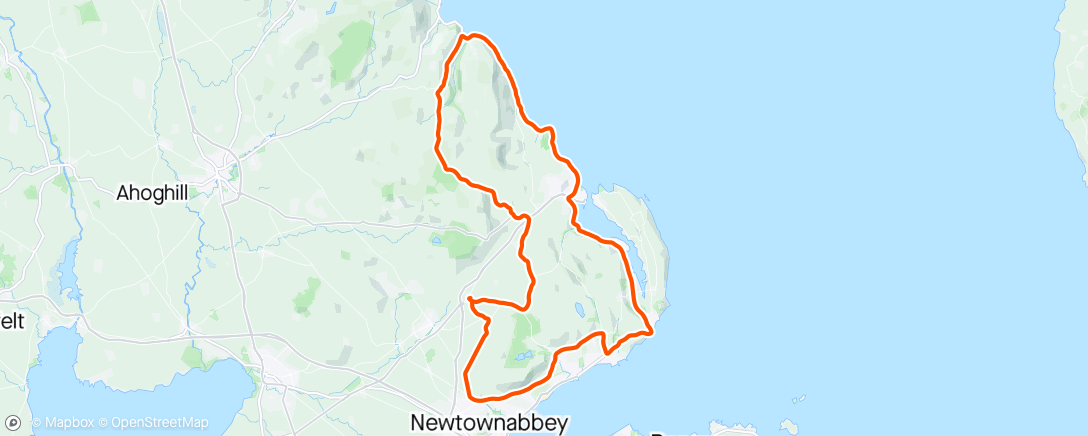 Map of the activity, Hack around the roads on XC bike