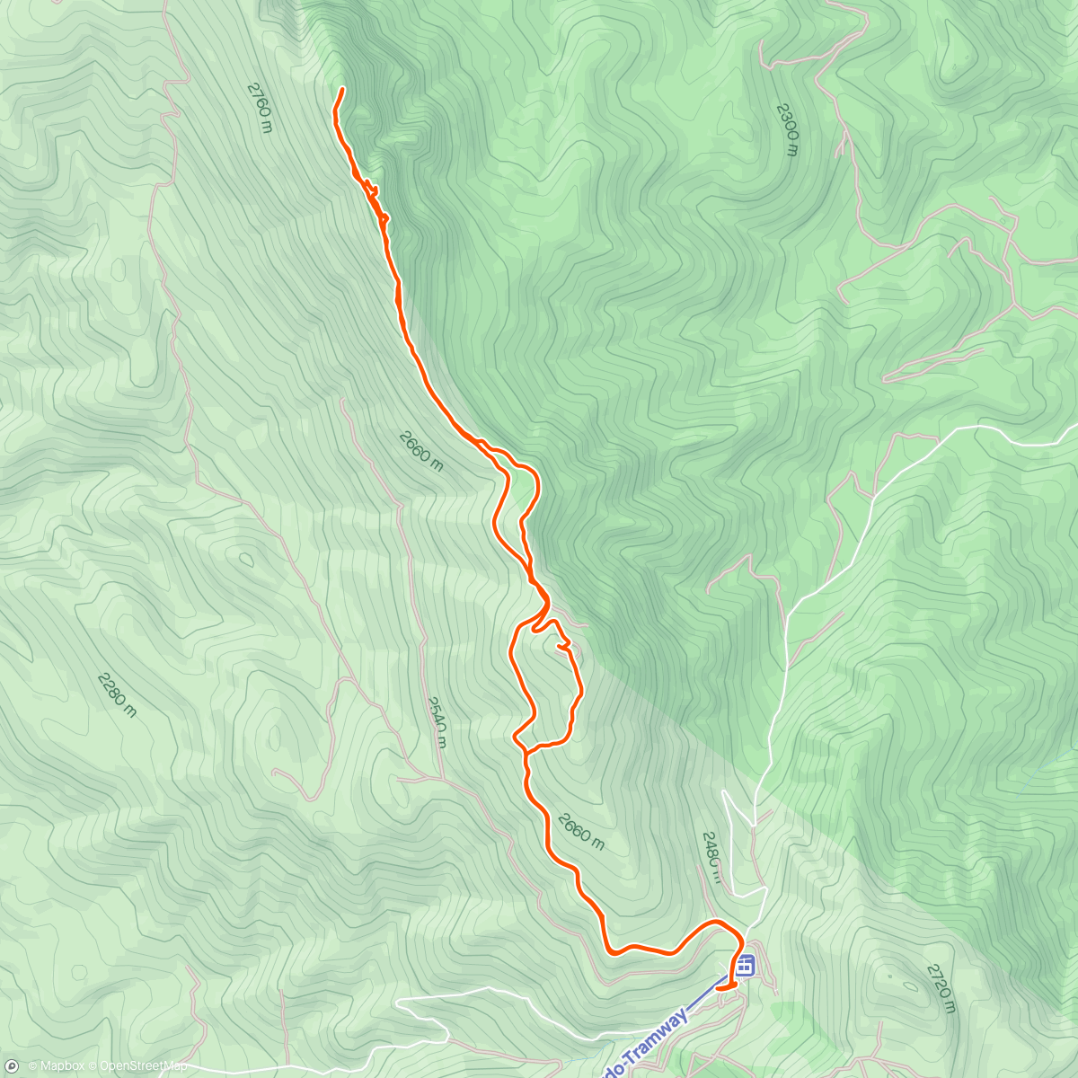 Map of the activity, Pleasant Point (9,690', DPS #5) and others