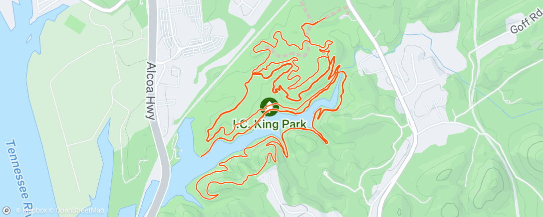 Map of the activity, Long heart rate run