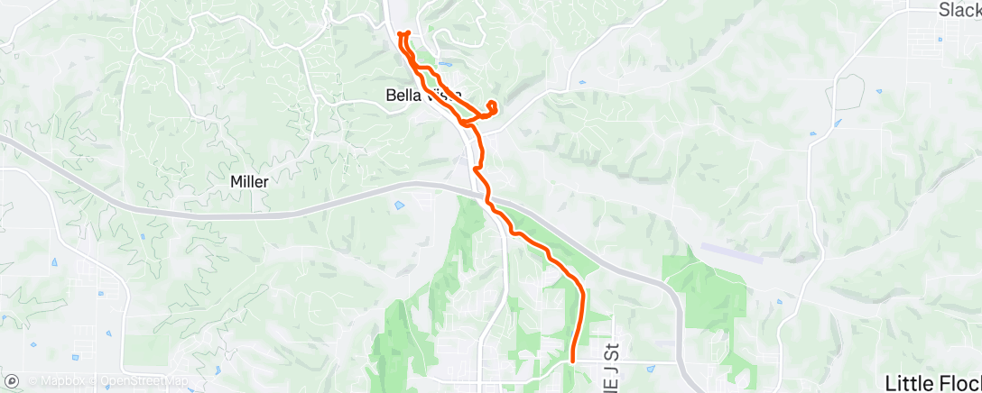 Map of the activity, All roads lead to Bentonville