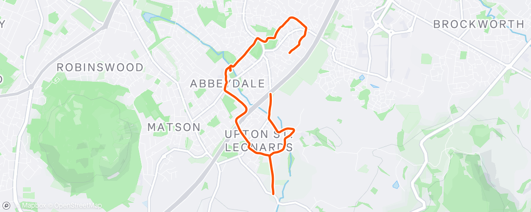 Map of the activity, Morning Ride