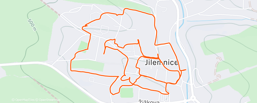 Карта физической активности (jilemnice plná lampionů)