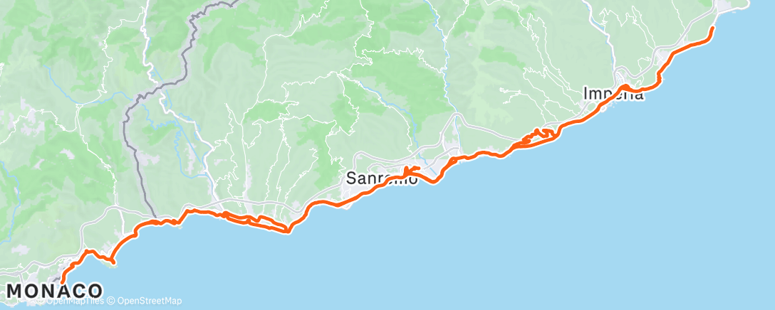 Map of the activity, Morning Ride