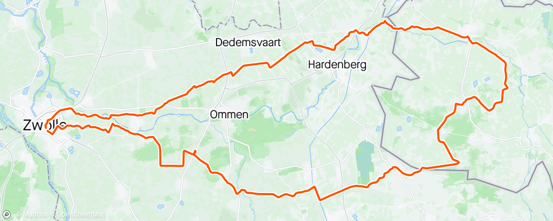 Map of the activity, Rondje Emlichheim zonder Bos, is als een frietje zonder Mayo.