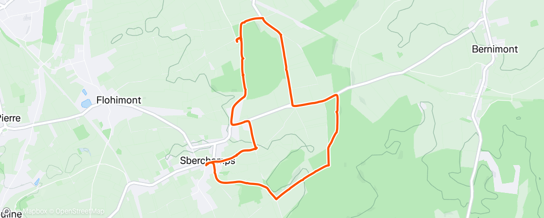 Map of the activity, Geocachen 'Déjà vu chez Jolivu'