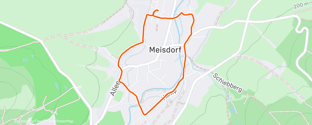 Map of the activity, Spaziergang am Nachmittag