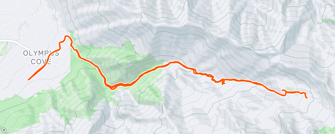 Map of the activity, Morning Run