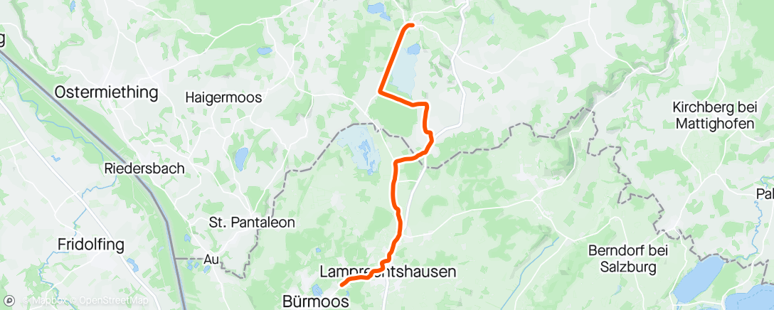 Карта физической активности (Radfahrt am Nachmittag)