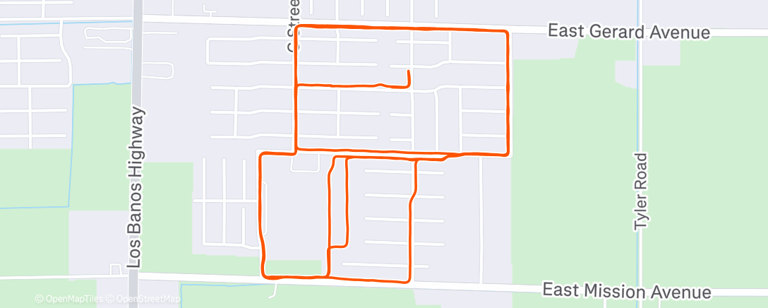 Карта физической активности (Morning Run)