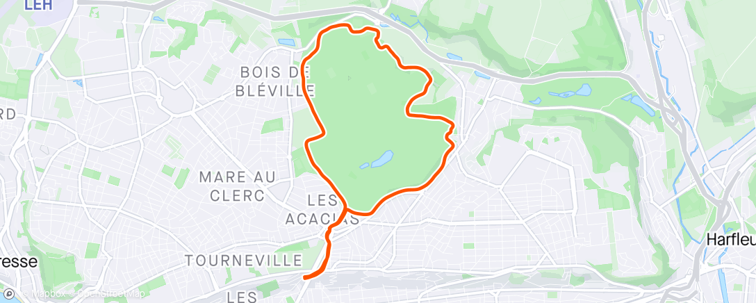 Map of the activity, Trail à la Lisière de la forêt de Montgeon 🌳 🪵
