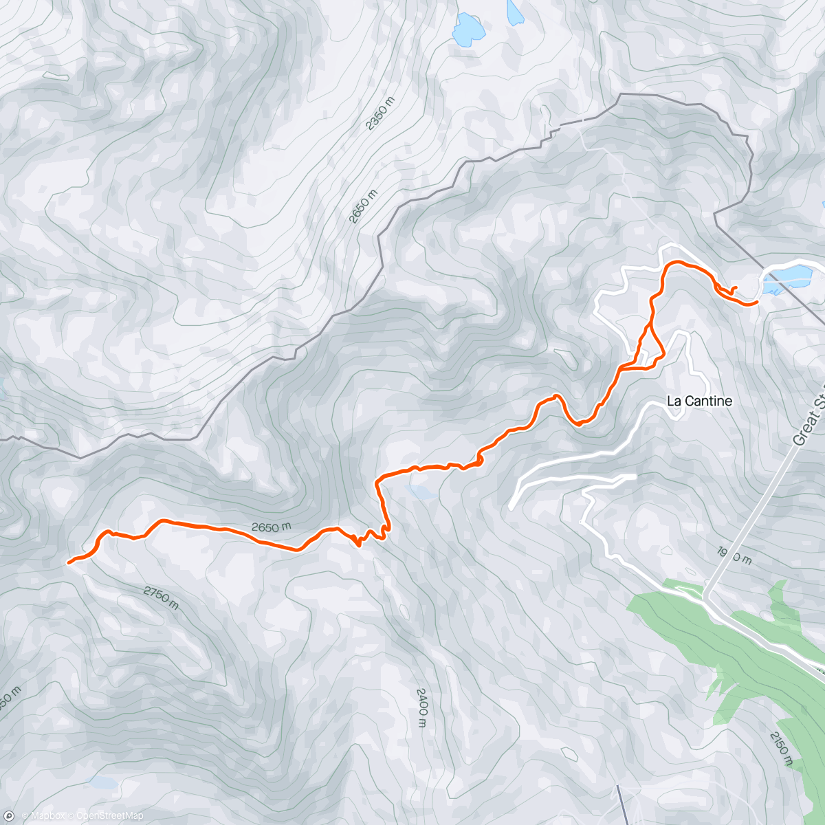 Map of the activity, To Col des Ceinglnes