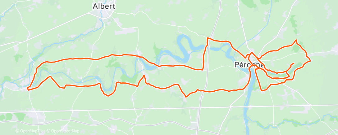 Mappa dell'attività Morning Ride