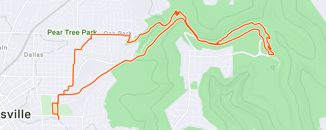 Map of the activity, Morning MTB Z2