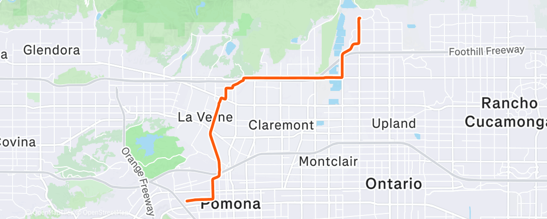 Map of the activity, Afternoon Ride